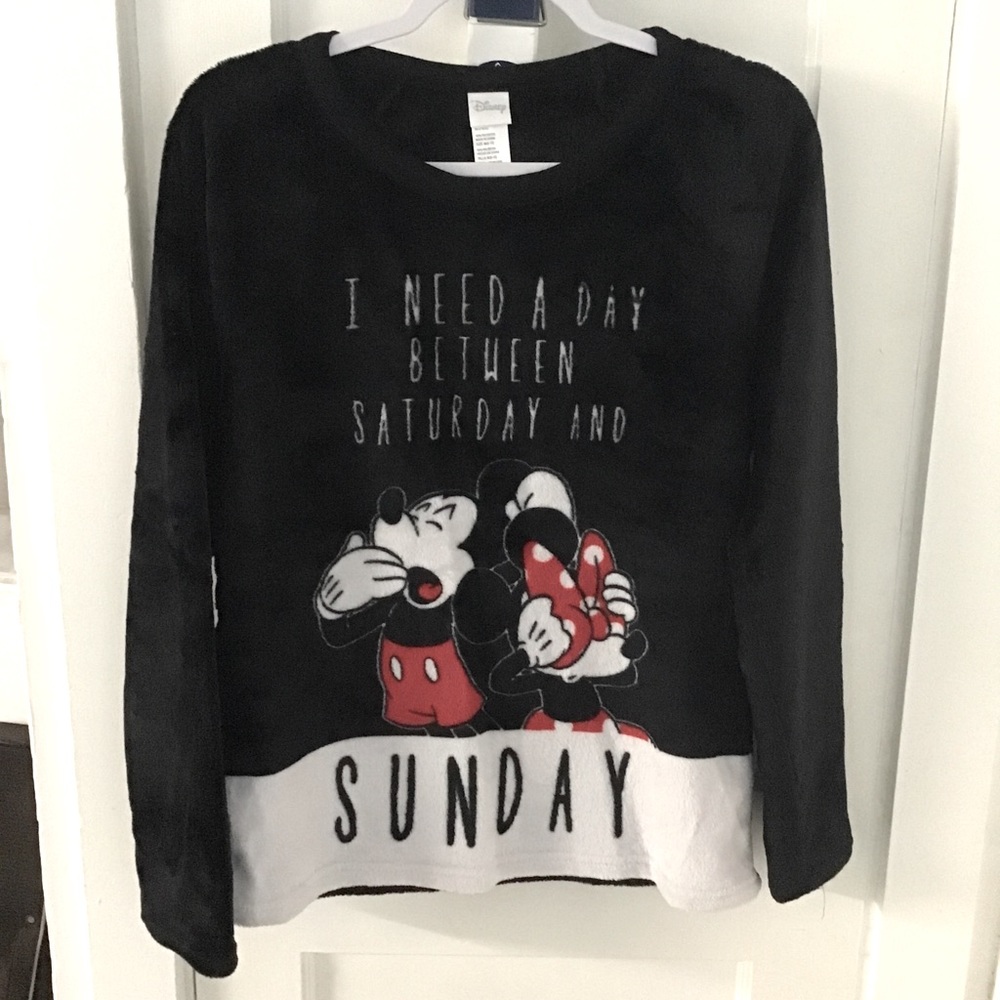 EUC Disney Mickey Mouse fleece sleep shirt M